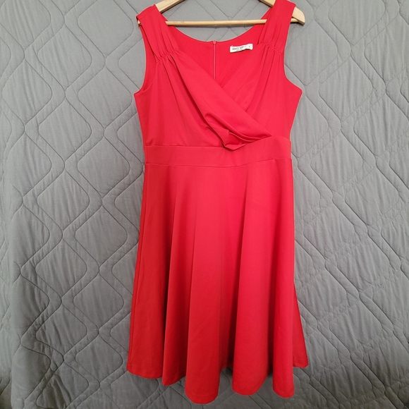 Grace Karin Chic Red Midi Dress Size US XL - Picture 8 of 12